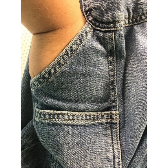 Forever 21 + Extra Wide Leg Carpenter Baggy Denim Grunge Skater Jeans 12 Plus - Picture 10 of 15